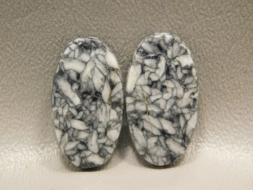 Pinolith or Pinolite Semi Precious Stone Matched Pair Cabochons #19