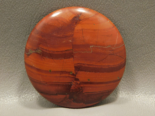Red Jasper 48.5 mm Round Orange Cabochon Stone #12