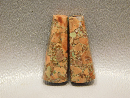 Copper Rose Semi Precious Gemstone Matched Pair Cabochons #11