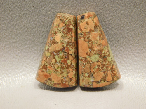 Copper Rose Michigan Gemstone Matched Pair Cabochons #14
