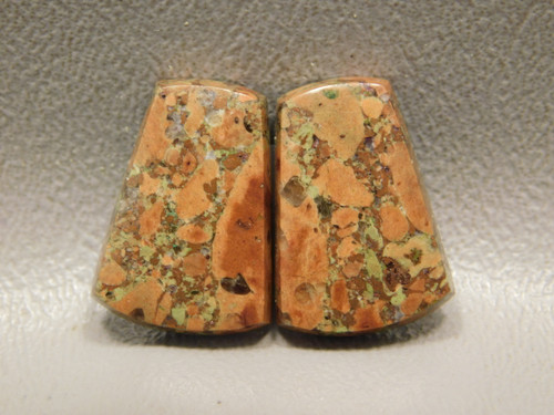 Natural Native Copper Rose Matched Pair Cabochons #17