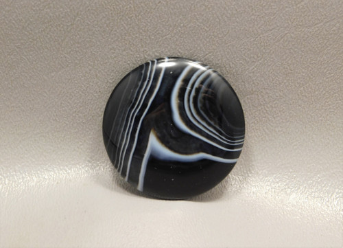 Tuxedo Agate Black and White Designer Cabochon Gemstone #20