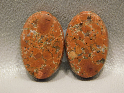 Copper Rose Kingston Conglomerate Matched Pair Cabochons Stones #1