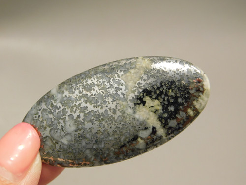 Mohawkite Stone Cabochons Shiny Gold Silver in White Quartz #21