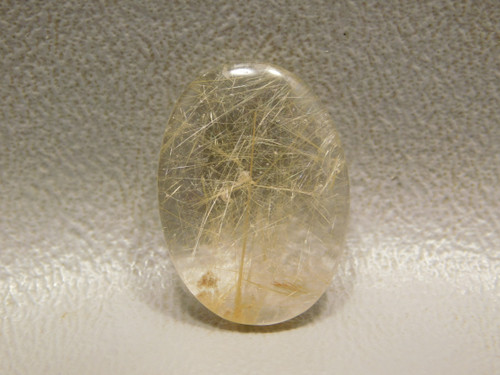 Rutilated Quartz Gold Gemstone Oval Crystal Cabochon #10