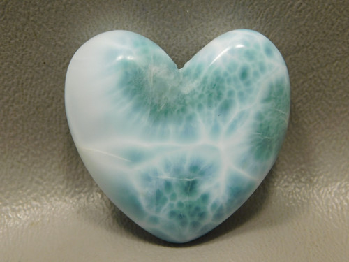 Heart Cabochon Blue Larimar Stone Jewelry Making Supplies #20