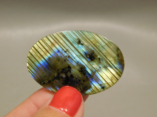 Iridescent Labradorite Jewelry Making Supplies Loose Cabochon #13