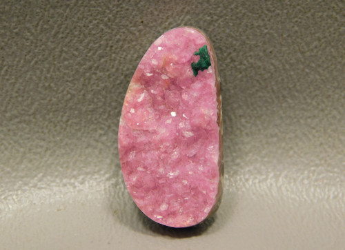Cobaltian Calcite Pink Drusy Natural Crystal Surface Cabochon #8