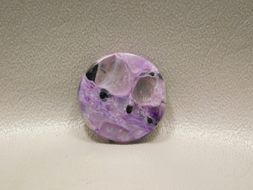 Purple Cabochon Charoite 26 mm Round Stone Wirewrap  #17