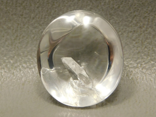 Negative Manisfestation Clear Quartz Crystal Cabochon #Q31