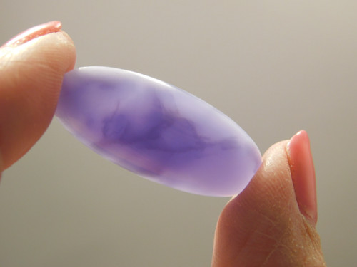 Purple Fluorite Stone Cabochon Semiprecious Gemstone #20