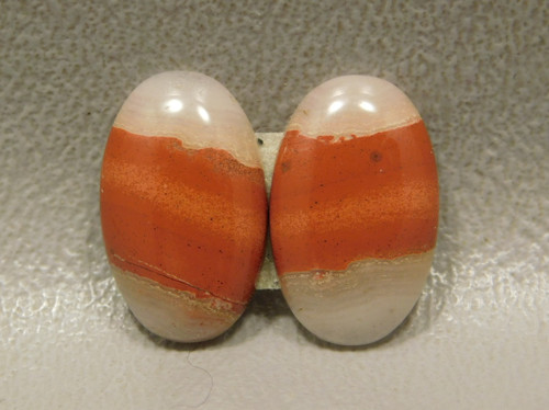 Red Jasper Matched Pairs Small Stone Cabochons #7