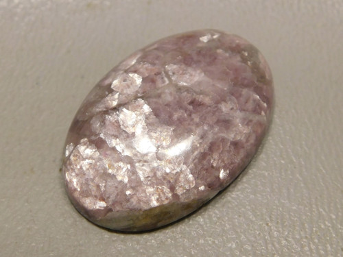 Purple Shimmery Lepidolite Semi Precious Stone Cabochon #3
