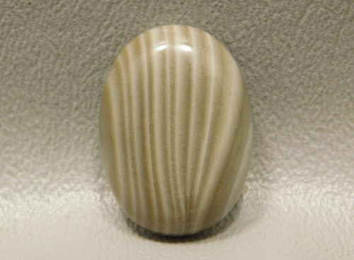 Cabochon Banded Polish Flint 25 by 18 mm Oval Loose Stone #18