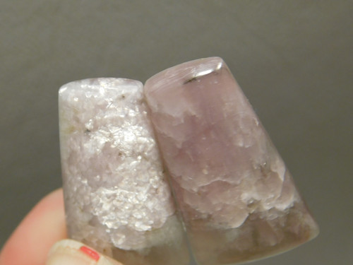 Purple Lepidolite Cabochons Matched Pair Jewelry Making #13