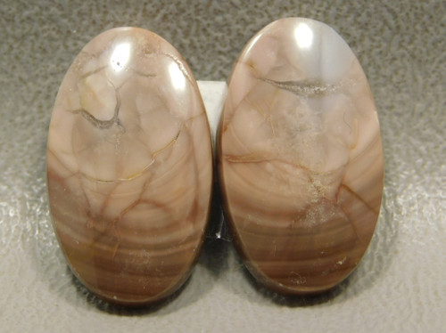 Royal Imperial Jasper Matched Pair Cabochon Loose Stones for Jewelry #24