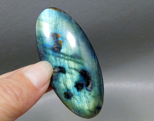 Spectrolite Cabochon Iridescent Rainbow Natural Stone #19