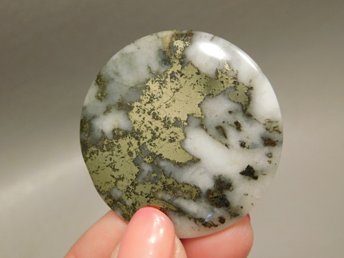 Mohawkite 40 mm Round Stone Cabochon #24