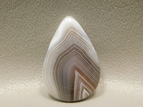 Gray Pink Banded Botswana Agate Natural Loose Stone Cabochon #22