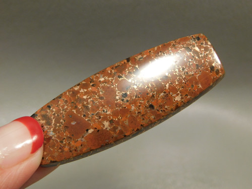 Cabochon Native Copper Rose Kingston Ore Red Loose Stone  #13