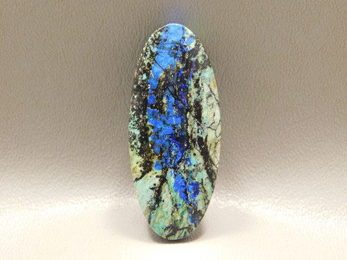 Azurite Malachite Stone Bead Pendant #1