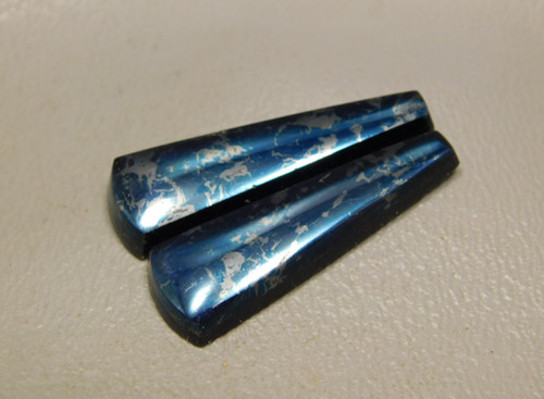 Covellite Metallic Blue Pyrite Cabochon Stones Matched Pairs #26