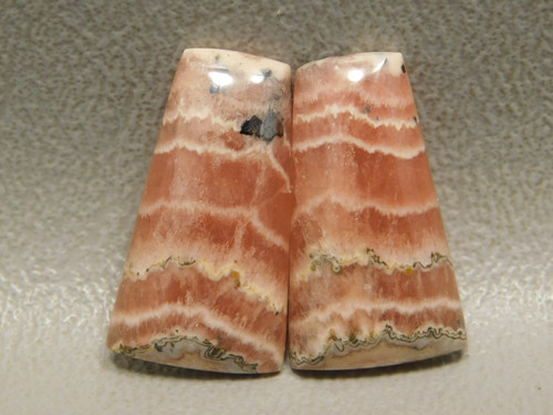 Cabochon Stones Rhodochrosite Matched Pairs  for Earring Making #14