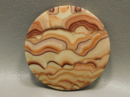 Wave Dolomite Rolling Hills Wavy 48 mm Round Cabochon #1