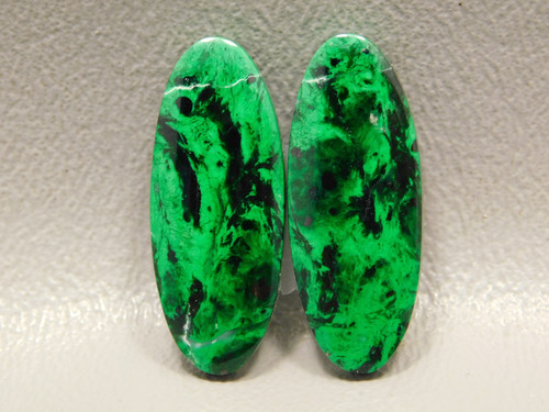 Maw Sit Sit Matched Pair Cabochons High Grade Green Jade #2