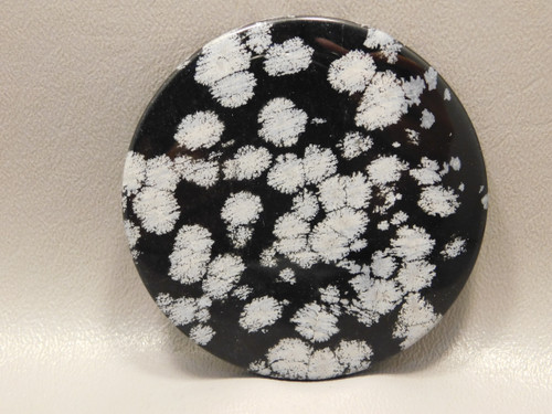 Snowflake Obsidian Large Cabochon 70 mm Round Gemstone #xl3