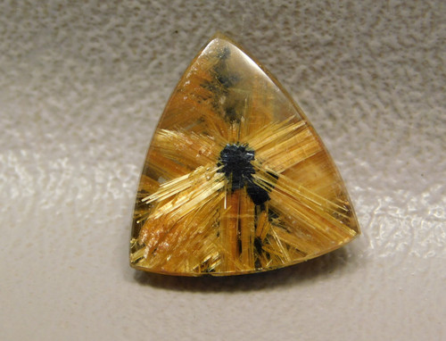 Star Rutile Quartz Rutilated Cabochon Small Triangle Shaped #SRQ4
