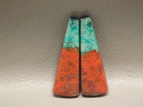 Matched Pair Cabochons Sonora Sunset Chrysocolla Natural Stones #8