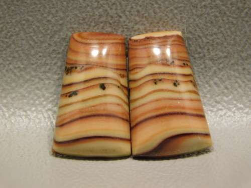 Wave Dolomite Designer Stone Cabochons Matched Pairs #16