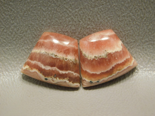 Cabochons Jewelry Stones Pink Rhodochrosite Matched Pairs  #10