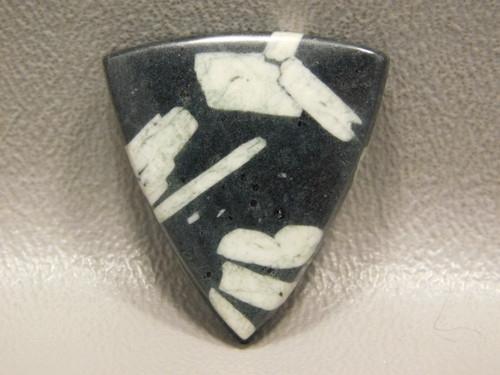 Chinese Writing Rock Cabochon Triangle California Jewelry Stone #19