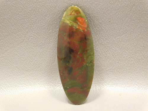Stone Cabochon Morrisonite Jasper Red Green Gemstone #12