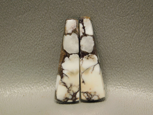 Wild Horse Stone Matched Cabochons White Magnesite Pairs #18