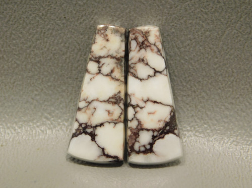 Wild Horse Stone Matched Cabochons Magnesite White Pairs #6