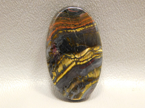 Tiger Iron Golden Chatoyant Semiprecious Stone Designer Cabochon #19