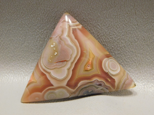 Laguna Agate Red Banded Designer Cabochon Triangle Jewelry Stone #20