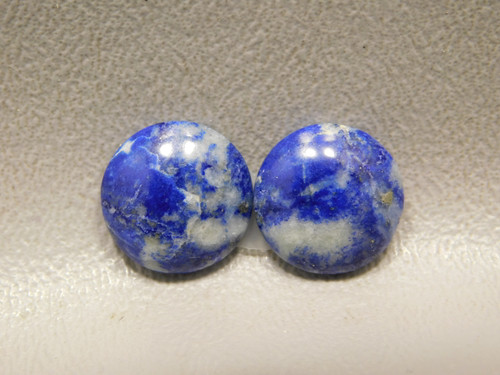 Cabochons Blue Stone Lapis Small 13 mm Round Matched Pairs #20