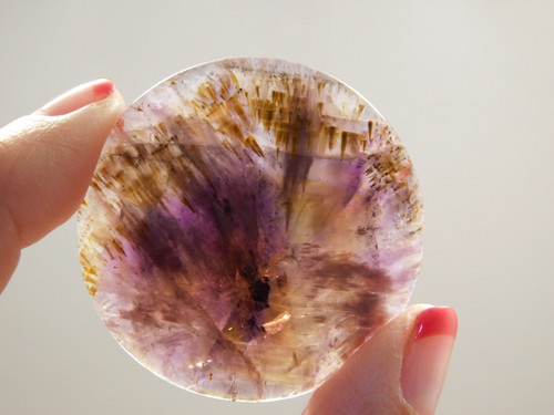 Cacoxenite Amethyst Cabochon #14