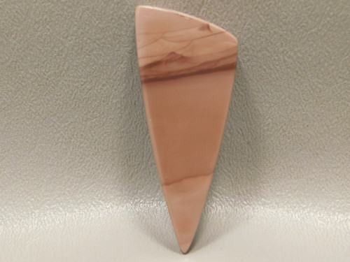 Willow Creek Jasper Drilled Stone Bead Triangle Mauve Pink #2