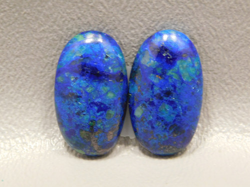 Azurite Malachite Matched Pairs Loose Stones Dark Blue Cabochons #9