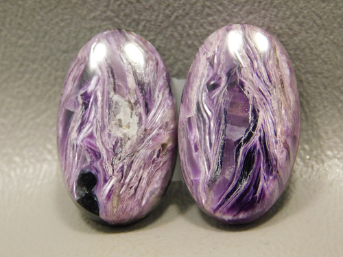 Charoite Purple Cabochon for Jewelry Gemstones Matched Pairs #8