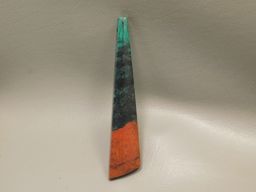 Sonoran Sunrise Chrysocolla Cuprite Large Stone Bead Pendant #9