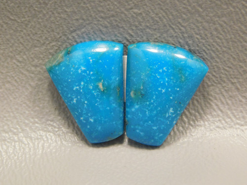 Turquoise Gemstone Blue Trapezoids Matched Pair Cabochon Stones #3