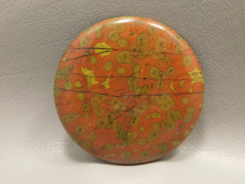 Morgan Hill Poppy Jasper Large Round 54 mm Stone Cabochon #1