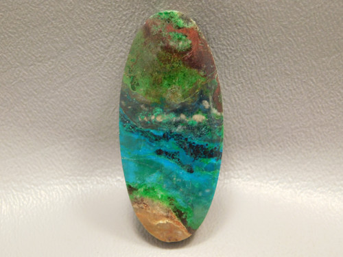 Bagdad Chrysocolla Malachite Drilled Stone Bead Pendant #9