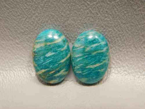 Amazonite Matched Pair Cabochons Matched Pair for Jewelry #16